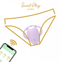 Кліторальний вібратор Sweet Play Vibrating Massager APP Controlled A5, фіолетовий — Просмотреть изображение 5