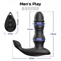Масажер простати з пультом керування EROSPACE MEN'S PLAY B4 — Переглянути зображення 7