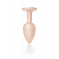 Анальна пробка B-Series Plug Jewellery Pearl Gold, металева, прозора, S — Просмотреть изображение 4