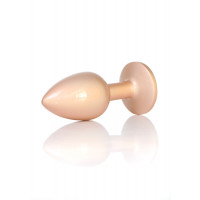 Анальна пробка B-Series Plug Jewellery Pearl Gold, металева, прозора, S — Просмотреть изображение 5