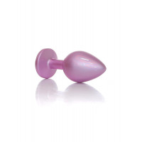 Анальна металева пробка Plug-Jewellery Pearl Pink PLUG- Clear M — Просмотреть изображение 7