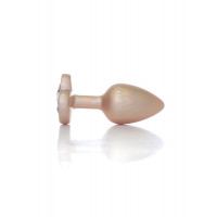 Анальна пробка B-Series Plug Jewellery Pearl Gold Heart, металева, прозора, S — Просмотреть изображение 6