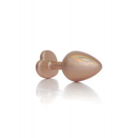 Анальна пробка B-Series Plug Jewellery Pearl Gold Heart, металева, прозора, M — Просмотреть изображение 6