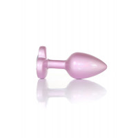 Анальна пробка B-Series Plug Jewellery Pearl Pink Heart, металева, рожева, S — Просмотреть изображение 4