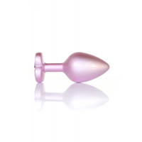 Анальна металева пробка Plug-Jewellery Pearl Pink Heart PLUG- Clear L — Просмотреть изображение 4