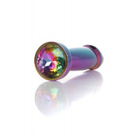 Анальна пробка Boss Series Plug Jewellery Multicolour Penis Plug, прозора, S — Просмотреть изображение 6