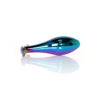 Анальна пробка Boss Series Plug Jewellery Multicolour, металева, прозора, L — Просмотреть изображение 6