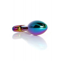 Анальна пробка Boss Series Plug Jewellery Multicolour, металева, прозора, L — Просмотреть изображение 7