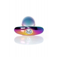 Анальна пробка Boss Series Plug Jewellery Multicolour, металева, прозора, L — Просмотреть изображение 8