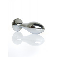 Анальна пробка Boss Series Plug Jewellery Silver Rose, металева, рожева, M — Просмотреть изображение 5