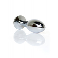 Анальна пробка Boss Series Plug Jewellery Silver, металева, світло-блакитна, L — Просмотреть изображение 9