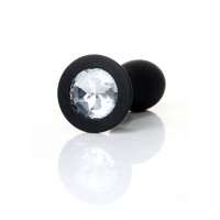 Анальна пробка Boss Series Jewellery Plug Clear, силіконова, M — Просмотреть изображение 6