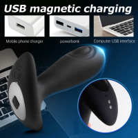 Анальна вібро пробка Dual tapping anal plug — Просмотреть изображение 5