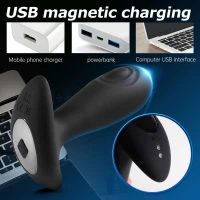 Анальна вібро пробка Dual tapping anal plug — Просмотреть изображение 5