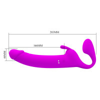 Безремневий страпон ZANINI, 10 vibration functions 10 thumping functions — Просмотреть изображение 3