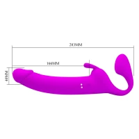 Безремневий страпон ZANINI, 10 vibration functions 10 thumping functions — Переглянути зображення 3
