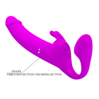 Безремневий страпон ZANINI, 10 vibration functions 10 thumping functions — Просмотреть изображение 6