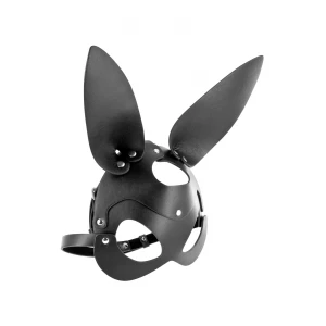 Маска зайчика Fetish Tentation Enjoy Pain Adjustable Bunny Mask, чорна