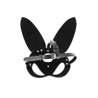 Маска зайчика Fetish Tentation Enjoy Pain Adjustable Bunny Mask, чорна — Переглянути зображення 4