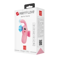 Вакуумний стимулятор клітора для жінок з вібрацією Pretty Love Magic Fairy, рожевий — Переглянути зображення 2