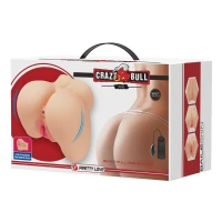 Мастурбатор вагіна анус CRAZY BULL Mila, Vibration Double holes TPR ABS