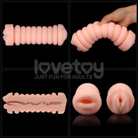 Мастурбатор Lovetoy Virgin-Skin Blowout Heavenly Vagina and Mouth, тілесний — Просмотреть изображение 5