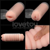 Мастурбатор Lovetoy Virgin-Skin Blowout Heavenly Vagina and Mouth, тілесний — Переглянути зображення 6