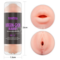Мастурбатор Lovetoy Virgin-Skin Blowout Heavenly Vagina and Mouth, тілесний — Просмотреть изображение 10