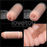Мастурбатор Lovetoy Virgin-Skin Blowout Heavenly Vagina and Anus, тілесний — Переглянути зображення 4