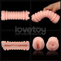 Мастурбатор Lovetoy Virgin-Skin Blowout Heavenly Vagina and Anus, тілесний — Переглянути зображення 6