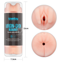 Мастурбатор Lovetoy Virgin-Skin Blowout Heavenly Vagina and Anus, тілесний — Переглянути зображення 10