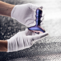 Анальна пробка з вібрацією Hueman Interstellar Remote-Controlled Anal Vibrator, фіолетова — Просмотреть изображение 11
