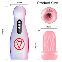 Автоматичний мастурбатор Masturbation Cup , 7 Suction Power, 7 Vibration Setting — Переглянути зображення 9