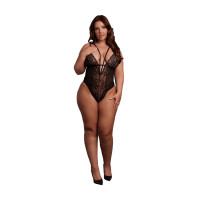 Еротичний боді  Bodysuit with Adjustable Sliders Plus Size