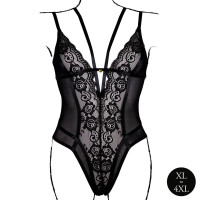 Еротичний боді  Bodysuit with Adjustable Sliders Plus Size — Просмотреть изображение 3