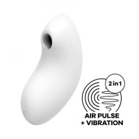 Вакуумний стимулятор клітора для жінок з вібрацією Satisfyer Vulva Lover 2, білий — Просмотреть изображение 5