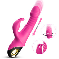 Вібратор з поштовхами та обертанням голівки Thrusting Vibrator Zing, рожевий — Просмотреть изображение 5