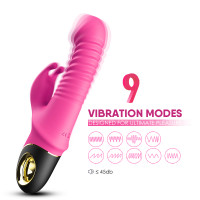Вібратор з поштовхами та обертанням голівки Thrusting Vibrator Zing, рожевий — Просмотреть изображение 6