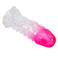 Насадка на пеніс BAILE  Wilford, 13,5 cm, Waterproof — Переглянути зображення 3