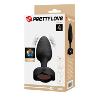 Анальна пробка з вібрацією PRETTY LOVE Olman, 10 Wibracji, Silikon — Просмотреть изображение 6