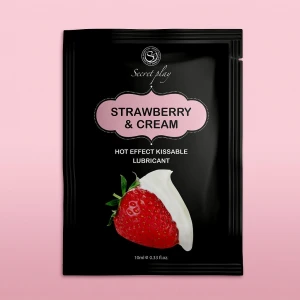 Лубрикант Strawberry & Cream Hot Effect, 10 мл