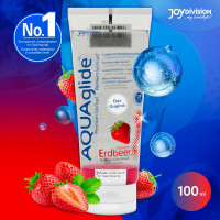 Лубрикант AQUAglide Strawberry, 100ml — Просмотреть изображение 3