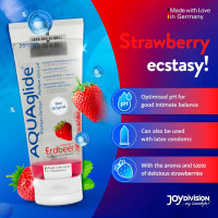 Лубрикант AQUAglide Strawberry, 100ml — Просмотреть изображение 4