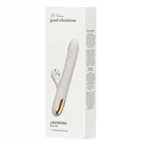 Вібратор для подвійної стимуляціїї Silicone Vibrator 3 rotating functions and 7 licking functions