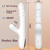 Вібратор для подвійної стимуляціїї Silicone Vibrator 3 rotating functions and 7 licking functions — Просмотреть изображение 10
