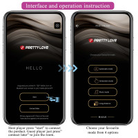 Вібростимулятор PRETTY LOVE - Klay, 10 vibration functions 10 thrusting settings Mobile APP remote c