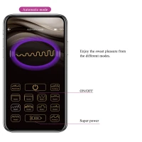 Вібростимулятор PRETTY LOVE - Klay, 10 vibration functions 10 thrusting settings Mobile APP remote c — Переглянути зображення 5