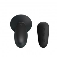 Анальна пробка з вібрацією MR Play Super Rower Remote Control Vibrating Anal Plug, чорна — Просмотреть изображение 3