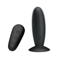 Анальна пробка з вібрацією MR Play Super Rower Remote Control Vibrating Anal Plug, чорна — Просмотреть изображение 6