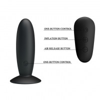 Анальна пробка з вібрацією MR Play Super Rower Remote Control Vibrating Anal Plug, чорна — Просмотреть изображение 7